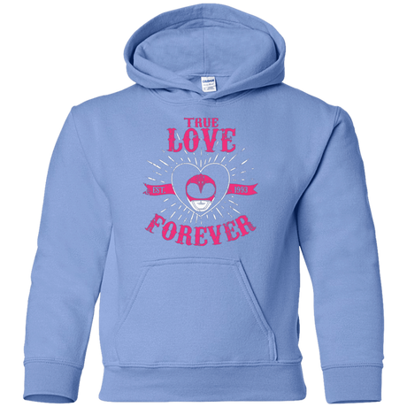Sweatshirts Carolina Blue / YS True Love Forever Pink Youth Hoodie