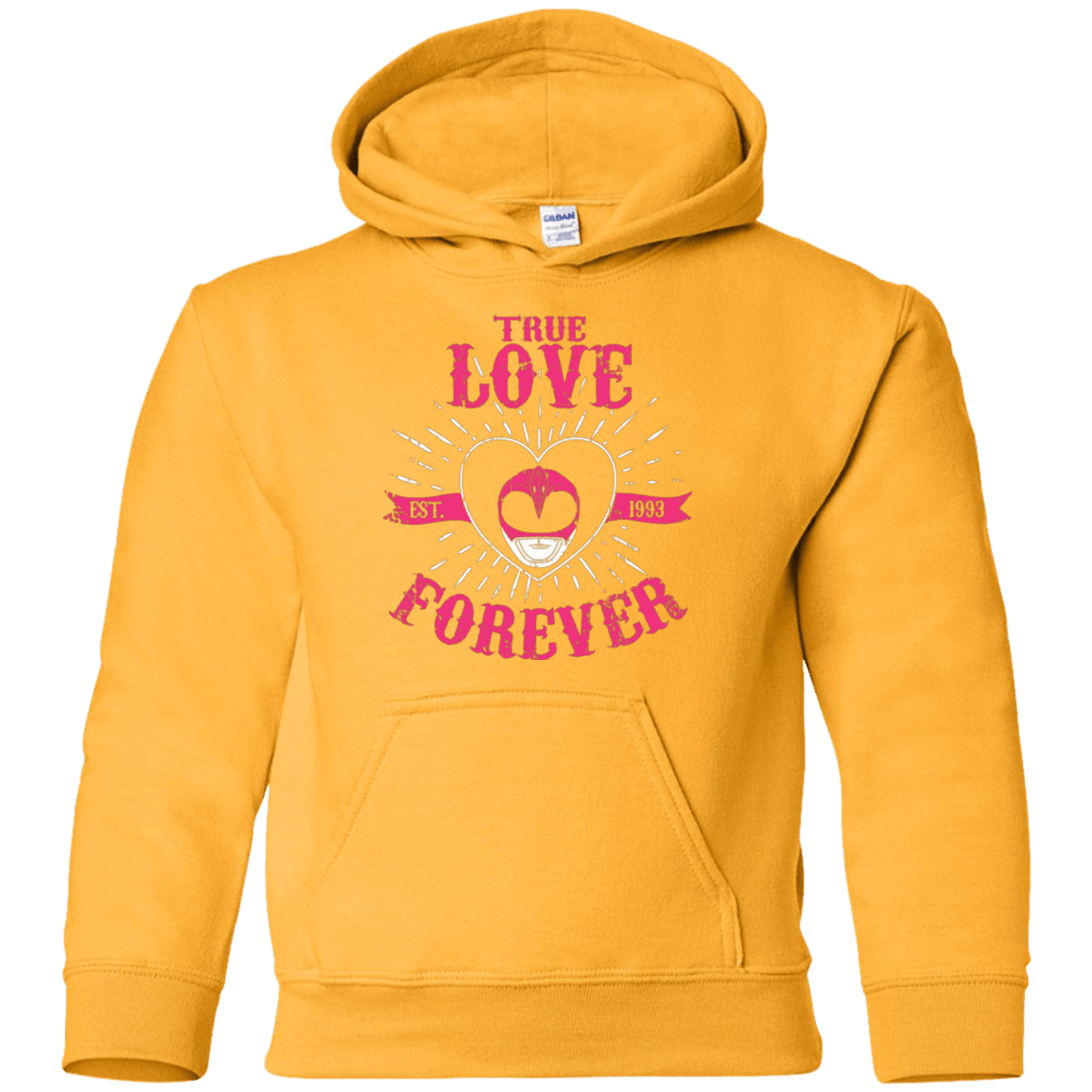 Sweatshirts Gold / YS True Love Forever Pink Youth Hoodie