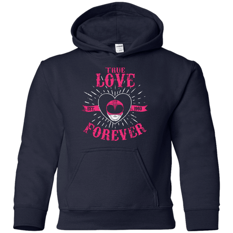 Sweatshirts Navy / YS True Love Forever Pink Youth Hoodie