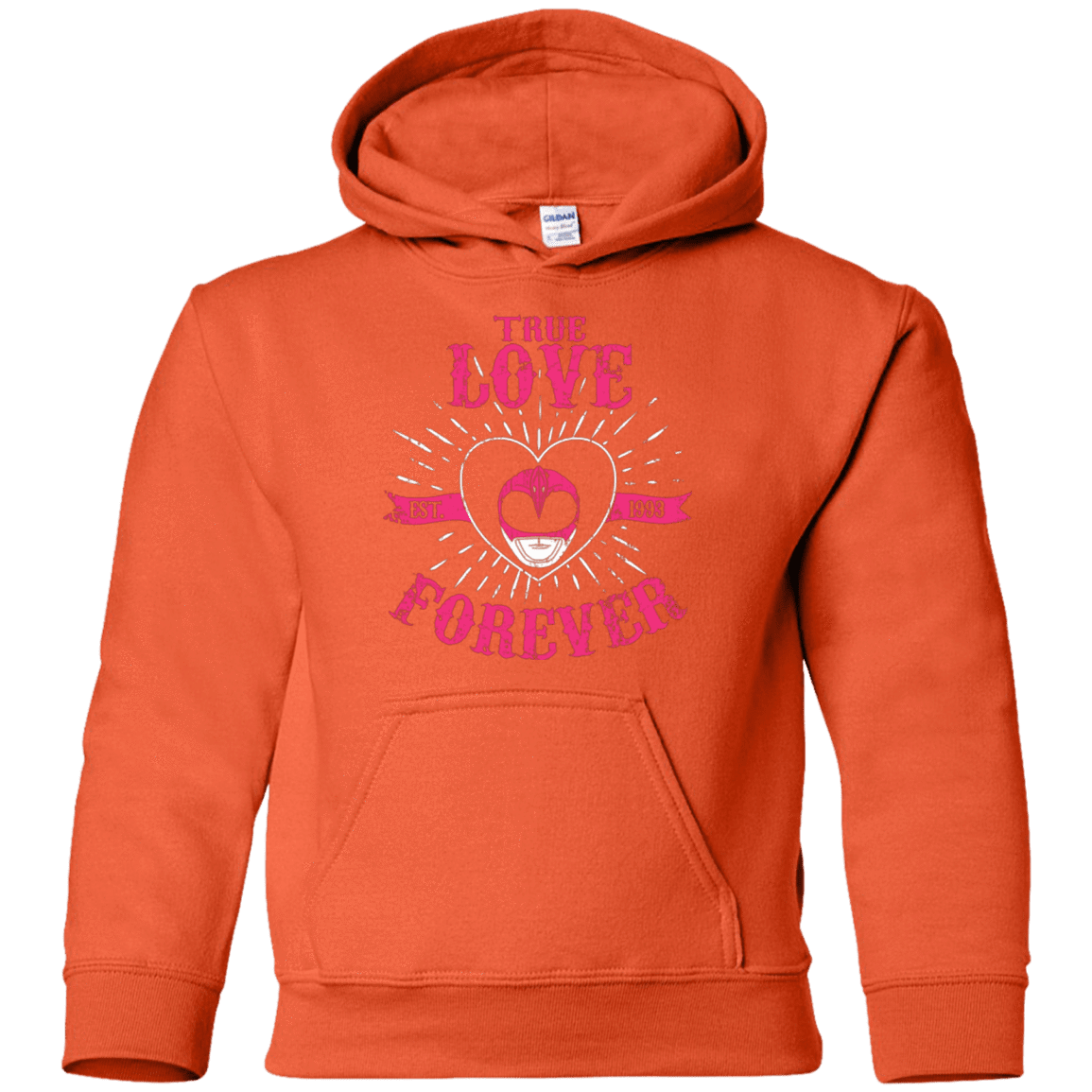 Sweatshirts Orange / YS True Love Forever Pink Youth Hoodie