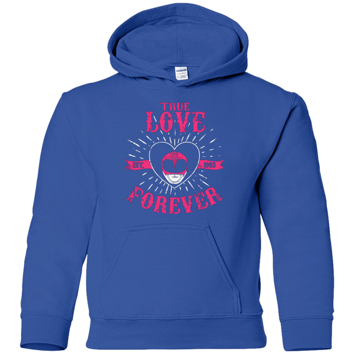 Sweatshirts Royal / YS True Love Forever Pink Youth Hoodie