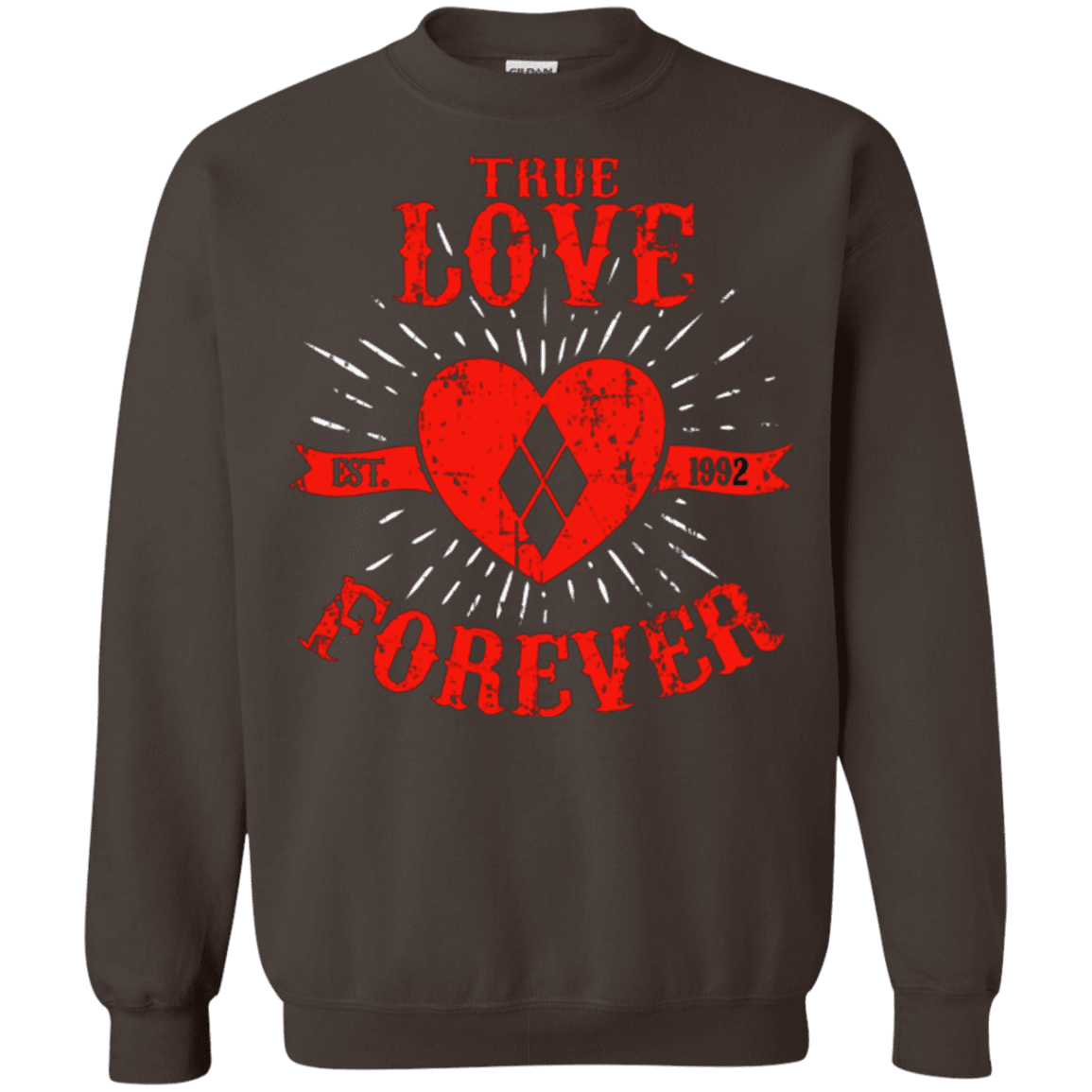 Sweatshirts Dark Chocolate / Small True Love Forever Quinn Crewneck Sweatshirt