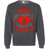 Sweatshirts Dark Heather / Small True Love Forever Quinn Crewneck Sweatshirt