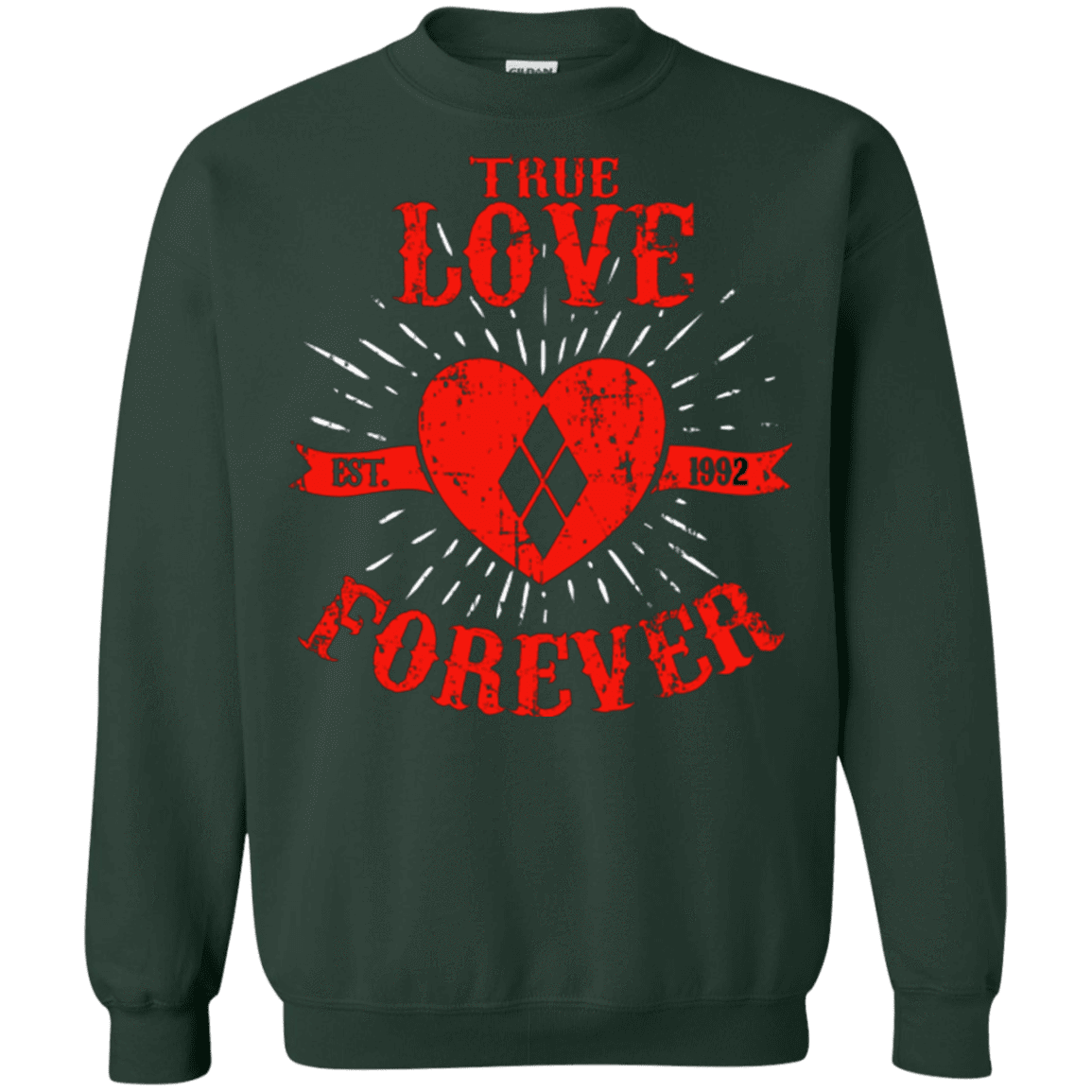 Sweatshirts Forest Green / Small True Love Forever Quinn Crewneck Sweatshirt