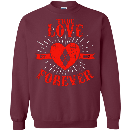 Sweatshirts Maroon / Small True Love Forever Quinn Crewneck Sweatshirt