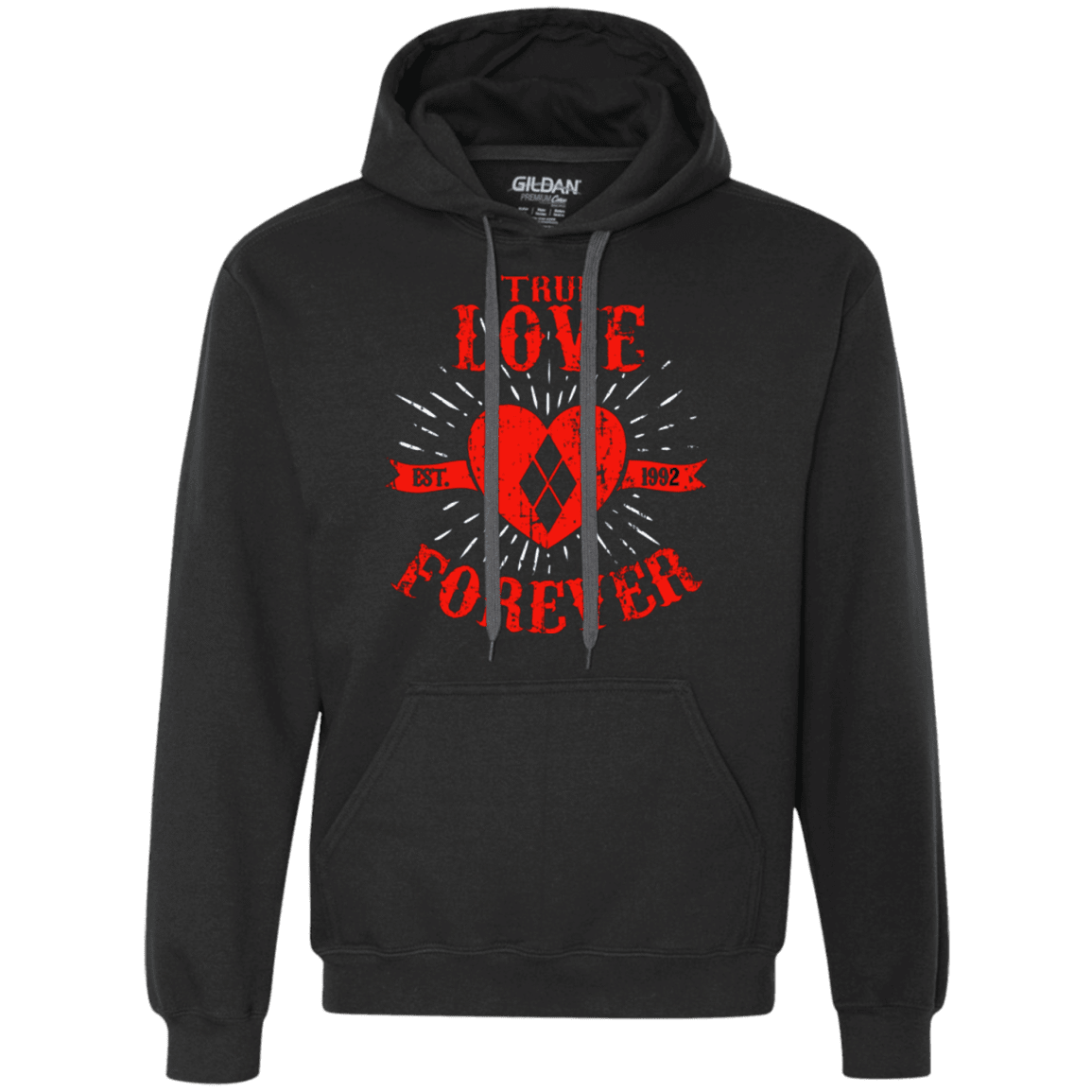 Sweatshirts Black / Small True Love Forever Quinn Premium Fleece Hoodie