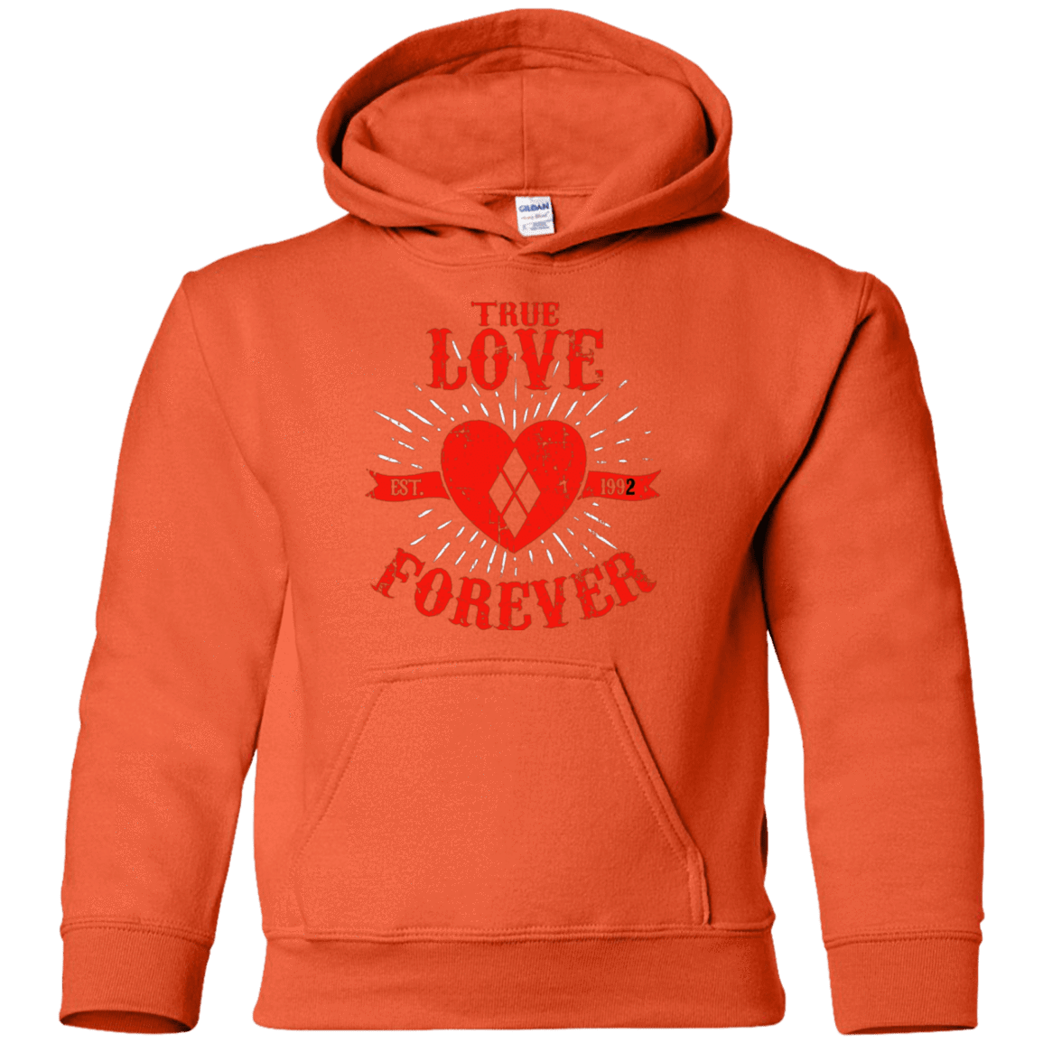 Sweatshirts Orange / YS True Love Forever Quinn Youth Hoodie