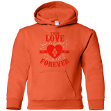 Sweatshirts Orange / YS True Love Forever Quinn Youth Hoodie