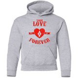 Sweatshirts Sport Grey / YS True Love Forever Quinn Youth Hoodie