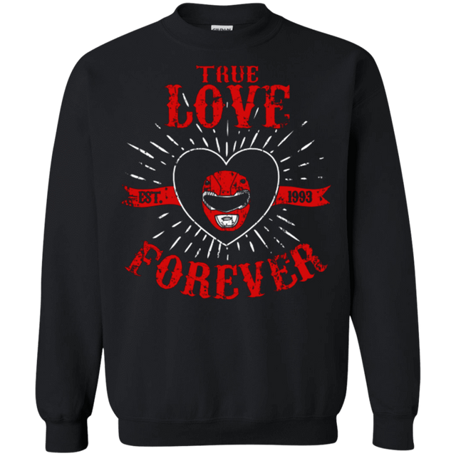 Sweatshirts Black / Small True Love Forever Red Crewneck Sweatshirt