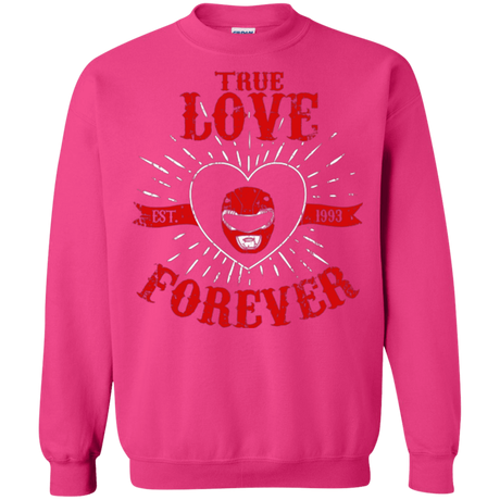 Sweatshirts Heliconia / Small True Love Forever Red Crewneck Sweatshirt