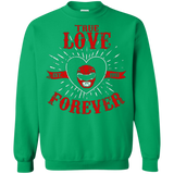 Sweatshirts Irish Green / Small True Love Forever Red Crewneck Sweatshirt