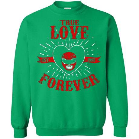 Sweatshirts Irish Green / Small True Love Forever Red Crewneck Sweatshirt
