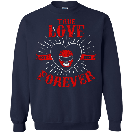 Sweatshirts Navy / Small True Love Forever Red Crewneck Sweatshirt