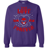 Sweatshirts Purple / Small True Love Forever Red Crewneck Sweatshirt