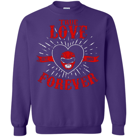 Sweatshirts Purple / Small True Love Forever Red Crewneck Sweatshirt