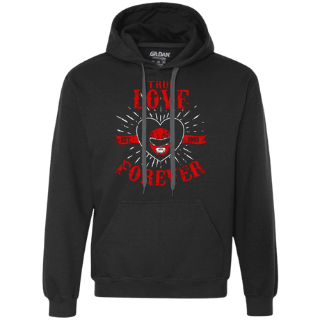 Sweatshirts Black / Small True Love Forever Red Premium Fleece Hoodie