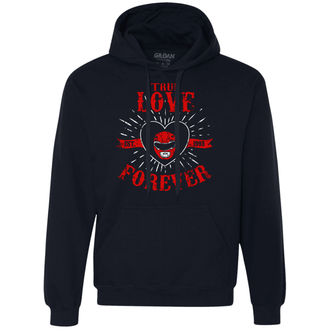 Sweatshirts Navy / Small True Love Forever Red Premium Fleece Hoodie