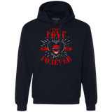 Sweatshirts Navy / Small True Love Forever Red Premium Fleece Hoodie