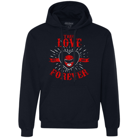 Sweatshirts Navy / Small True Love Forever Red Premium Fleece Hoodie