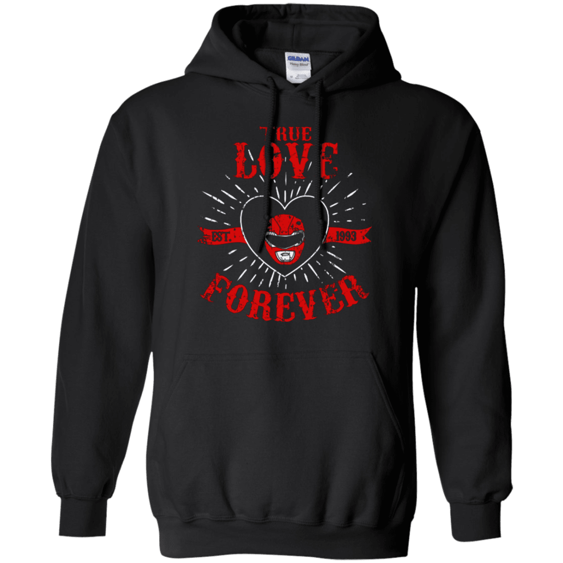 Sweatshirts Black / Small True Love Forever Red Pullover Hoodie