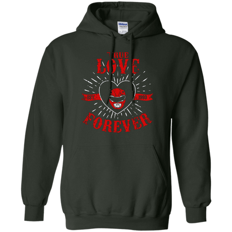Sweatshirts Forest Green / Small True Love Forever Red Pullover Hoodie