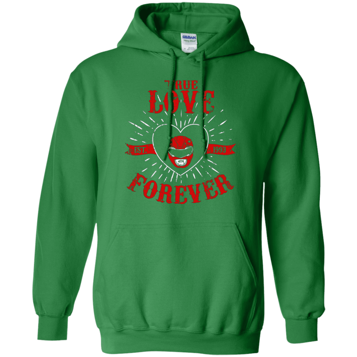 Sweatshirts Irish Green / Small True Love Forever Red Pullover Hoodie
