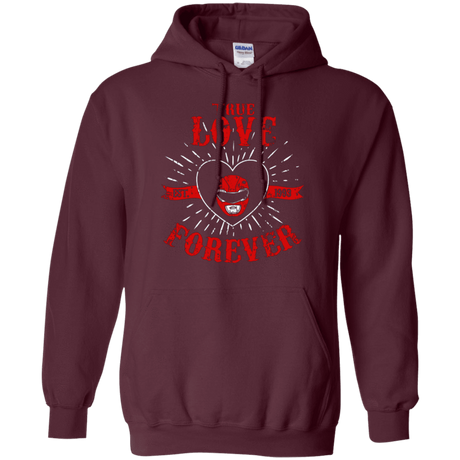 Sweatshirts Maroon / Small True Love Forever Red Pullover Hoodie