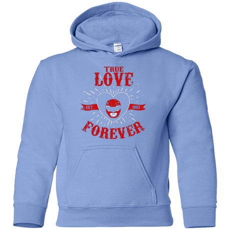 Sweatshirts Carolina Blue / YS True Love Forever Red Youth Hoodie