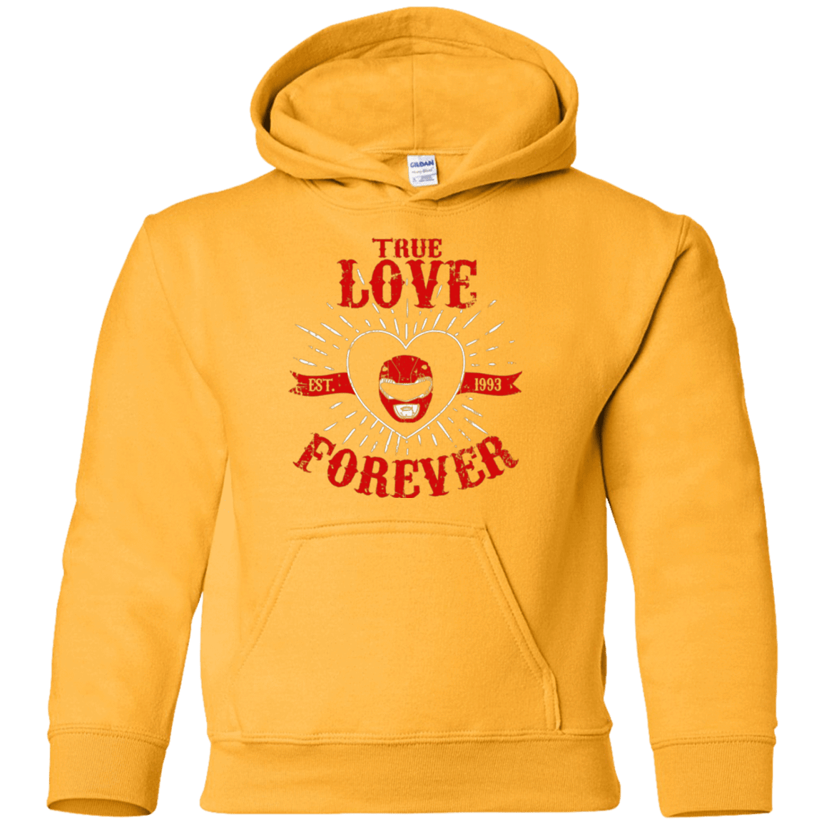 Sweatshirts Gold / YS True Love Forever Red Youth Hoodie