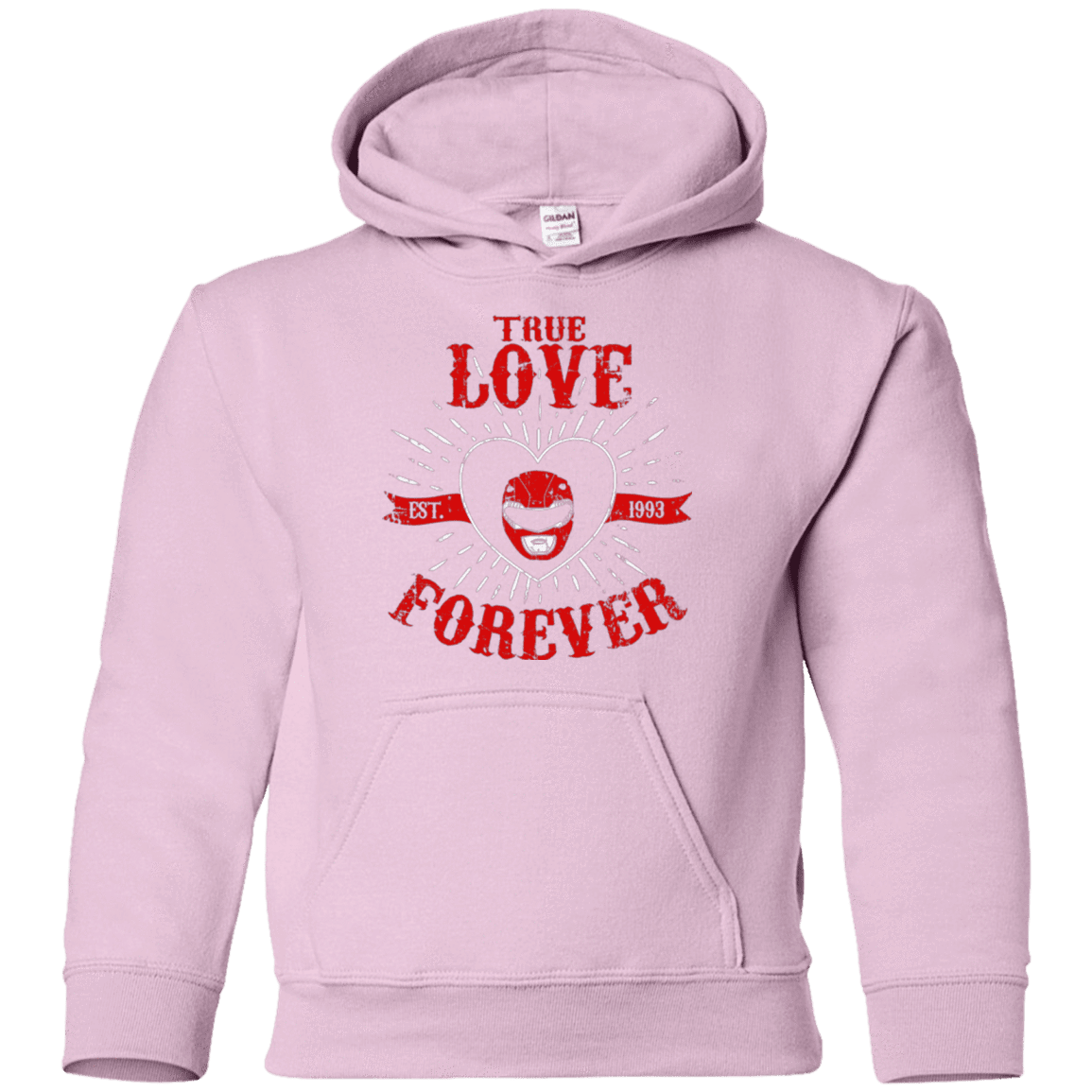 Sweatshirts Light Pink / YS True Love Forever Red Youth Hoodie