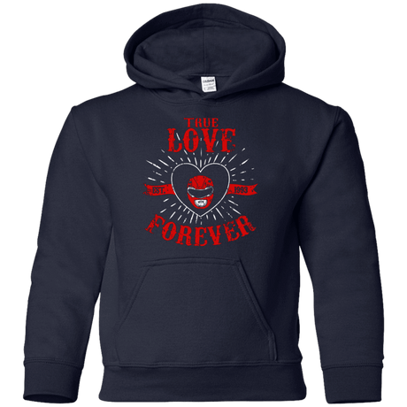 Sweatshirts Navy / YS True Love Forever Red Youth Hoodie