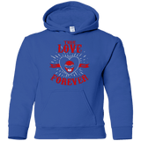 Sweatshirts Royal / YS True Love Forever Red Youth Hoodie