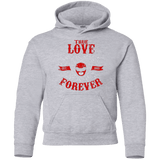 Sweatshirts Sport Grey / YS True Love Forever Red Youth Hoodie