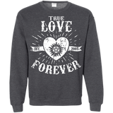 Sweatshirts Dark Heather / Small True Love Forever Supernatural Crewneck Sweatshirt