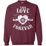 Sweatshirts Maroon / Small True Love Forever Supernatural Crewneck Sweatshirt