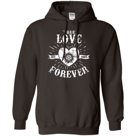 Sweatshirts Dark Chocolate / Small True Love Forever Supernatural Pullover Hoodie