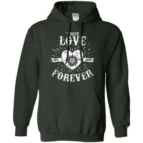 Sweatshirts Forest Green / Small True Love Forever Supernatural Pullover Hoodie