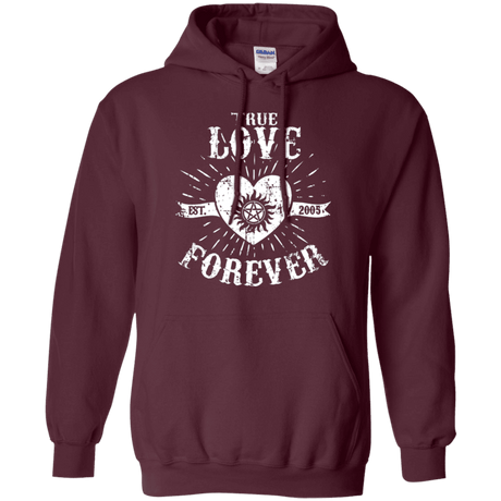 Sweatshirts Maroon / Small True Love Forever Supernatural Pullover Hoodie