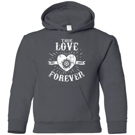 Sweatshirts Charcoal / YS True Love Forever Supernatural Youth Hoodie