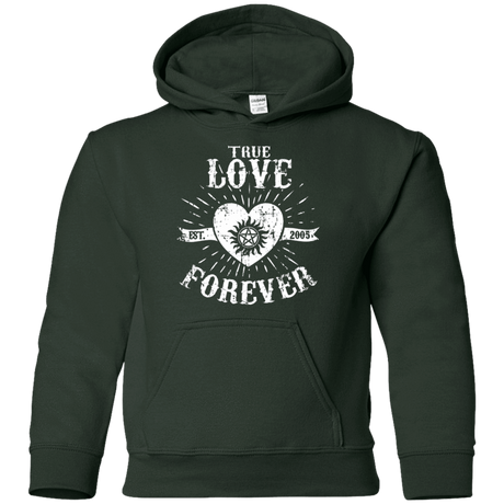 Sweatshirts Forest Green / YS True Love Forever Supernatural Youth Hoodie