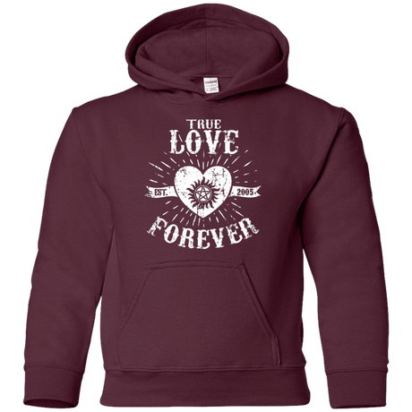 Sweatshirts Maroon / YS True Love Forever Supernatural Youth Hoodie