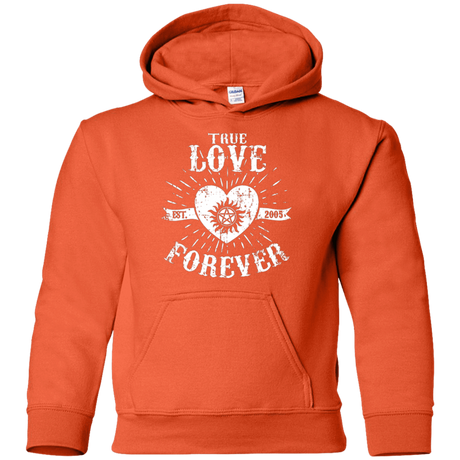 Sweatshirts Orange / YS True Love Forever Supernatural Youth Hoodie