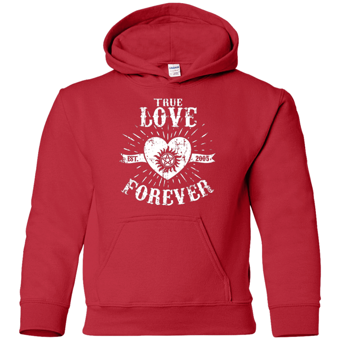 Sweatshirts Red / YS True Love Forever Supernatural Youth Hoodie