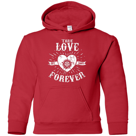 Sweatshirts Red / YS True Love Forever Supernatural Youth Hoodie