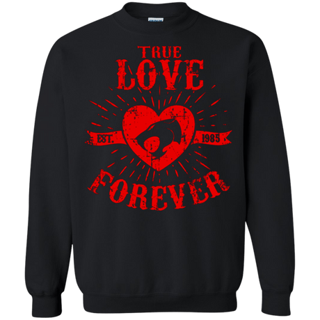 Sweatshirts Black / Small True Love Forever Thunder Crewneck Sweatshirt