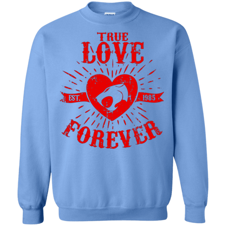 Sweatshirts Carolina Blue / Small True Love Forever Thunder Crewneck Sweatshirt