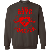 Sweatshirts Dark Chocolate / Small True Love Forever Thunder Crewneck Sweatshirt