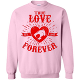 Sweatshirts Light Pink / Small True Love Forever Thunder Crewneck Sweatshirt
