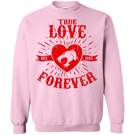 Sweatshirts Light Pink / Small True Love Forever Thunder Crewneck Sweatshirt
